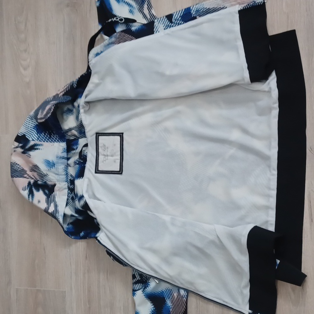 CALVIN KLEIN PERFORMANCE "Repel" raincoat. Rain Jacket Hoodie Windbreaker Large - Picture 6 of 15